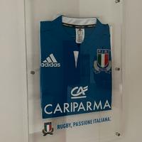 Shirt Maglia Rugby Italia 2014 Adidas con Teca