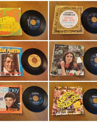 Dischi in vinile a 45 giri. 
