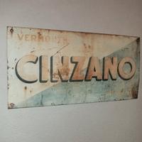 cartello vintage Cinzano 
