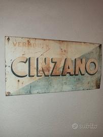 cartello vintage Cinzano 