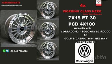 Cerchi SCOMPONIBILI 15 POLLICI VW GOLF CORRADO