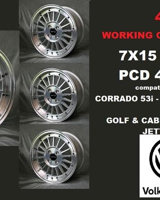 Cerchi SCOMPONIBILI 15 POLLICI VW GOLF CORRADO