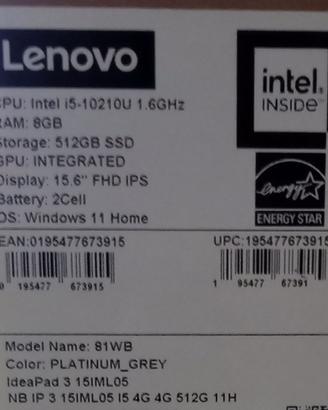 Lenovo IdeaPad L3 15IML05