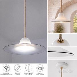 Coppia lampade Murano Leucos anni 70 design Toso