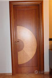 Porta da interno in ciliegio e radica