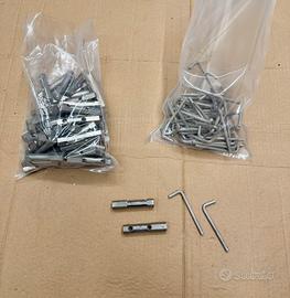 Rullini tendifilo inox con fermi per vigneto