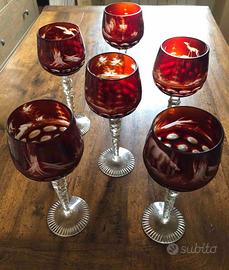 Calici in Cristallo di Boemia