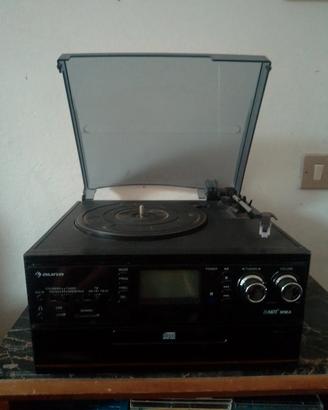 Micro hi fi giradischi cassette CD convertitore