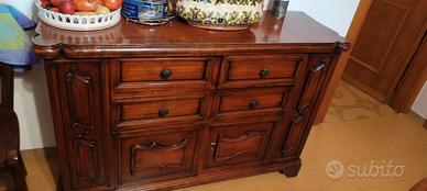 Mobile madia/credenza in legno noce