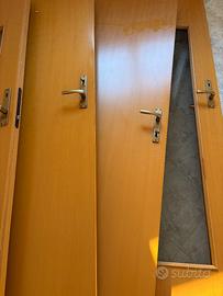 porte color ciliegio/noce chiaro da interno