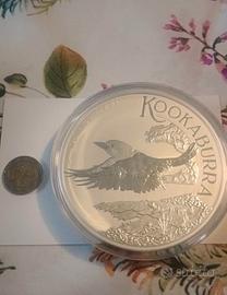 Moneta Kookaburra da 1 kg anno 2026 argento 999