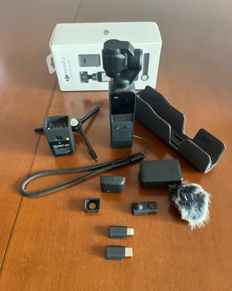 Dji Pocket 2 creato combo + custodia ricarica