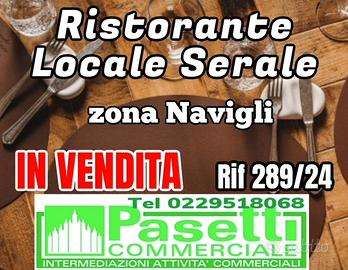 RISTORANTE/LOCALE SERALE BAR in zona Navigli