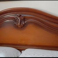 letto matrimoniale in noce massiccio 