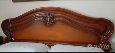 letto matrimoniale in noce massiccio 