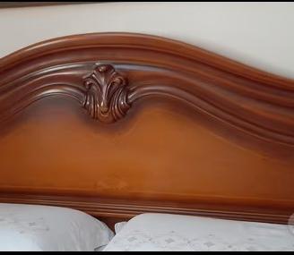 letto matrimoniale in noce massiccio 
