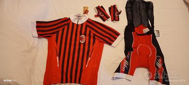 Completino ciclismo A.C. Milan ufficiale 