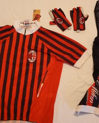 Completino ciclismo A.C. Milan ufficiale 