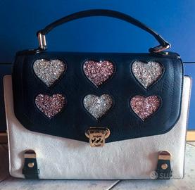 Bauletto medium Numeroventidue argento e blu