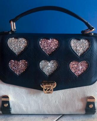 Bauletto medium Numeroventidue argento e blu