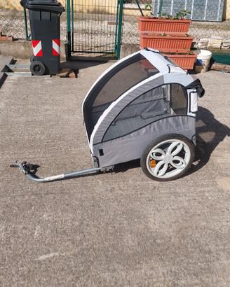 carrello per bici trasporto cani
