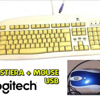 Tastiera PC Logitech + Mouse Laser a filo