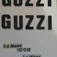Adesivo Scritta Moto Guzzi Alluminio Le Mans 1000