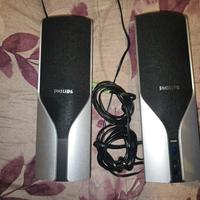 casse per pc Philips ben tenute. funzionanti 