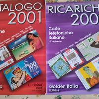 Cataloghi schede telefoniche e viacard