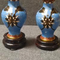 coppia vasetti cloisonne vintage