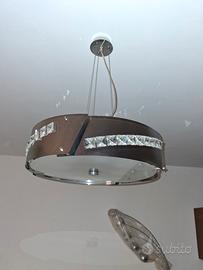 Lampadario acciaio