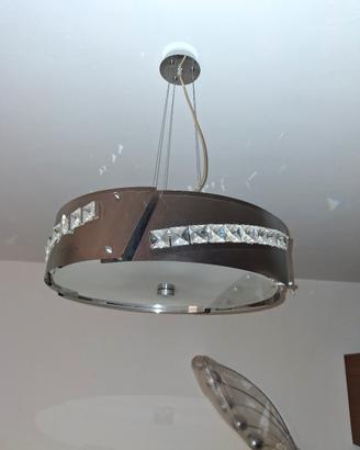 Lampadario acciaio