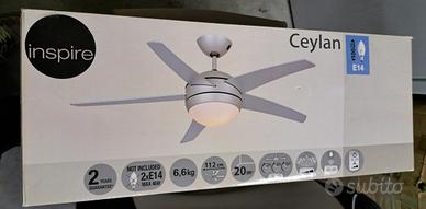 Ventilatore con luce da soffitto