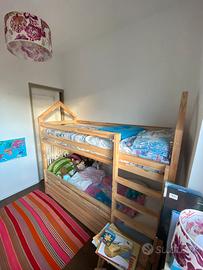 Letto a castello in legno