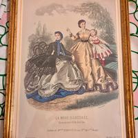 Stampa numerata La Mode Illustrée con cornice