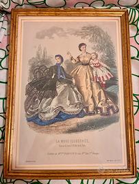 Stampa numerata La Mode Illustrée con cornice