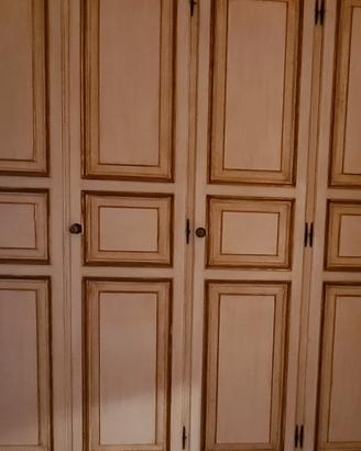 Armadio stile francese shabby color crema