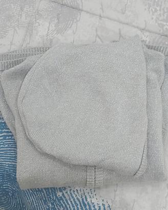 Maglia Brillantinata Bimba con zip e cappuccio 