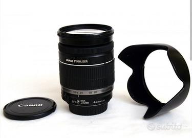 Obiettivo Canon 18-200 stabilizzato 