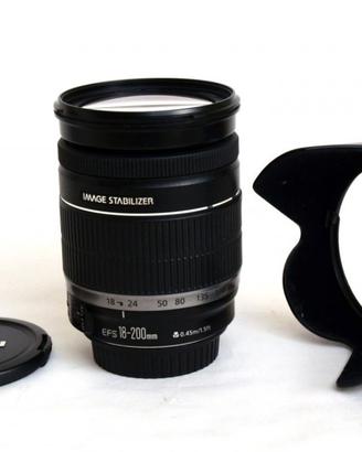 Obiettivo Canon 18-200 stabilizzato 