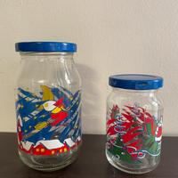 Vasi vetro by kraft natale/neve vintage Anni’80