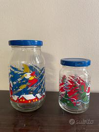 Vasi vetro by kraft natale/neve vintage Anni’80