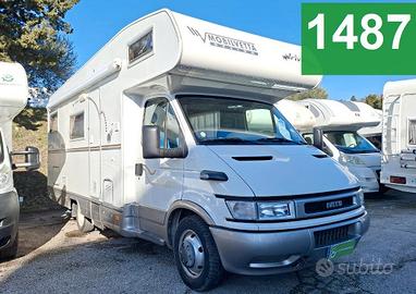 CAMPER MOBILVETTA IVECO MANSARDATO 6 POSTI LETTI D
