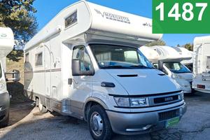 CAMPER MOBILVETTA IVECO MANSARDATO 6 POSTI LETTI D
