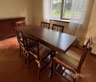 Frattino in massello-Tavolo in massello