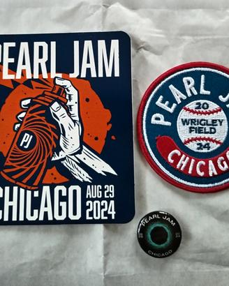 Pearl Jam Chicago 2024 (N1) Pin, Sticker & Patch