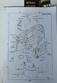 Manuale riparazione per reflex nikon F100 stampa