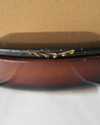 Cofanetto portagioie antico in legno scatola vinta