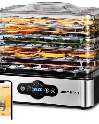 Aigostar Crispy - Essiccatore alimentare, 240W, 5