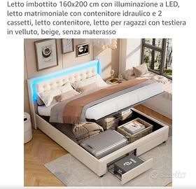 Letto matrimoniale 160x200